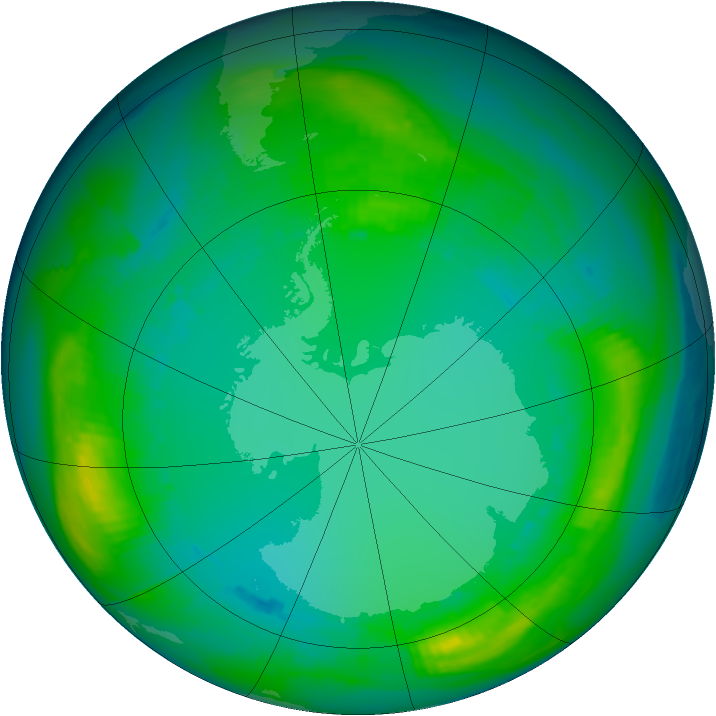 Ozone Map 1980-07-29